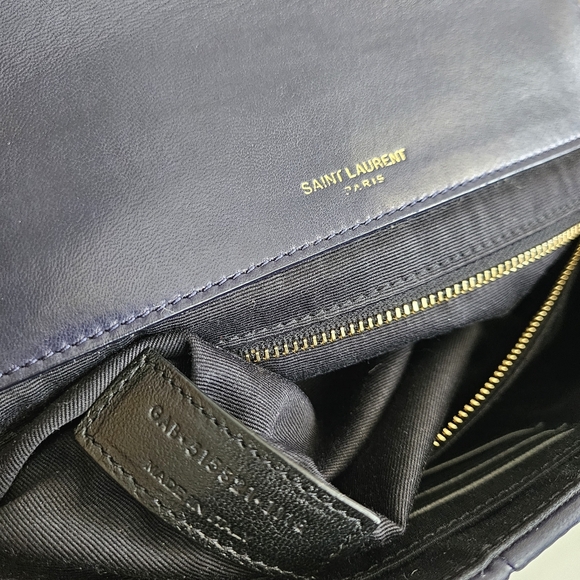 Yves Saint Laurent Navy Blue Jamie Bag - Picture 12 of 15